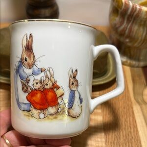 Peter Rabbit Ceramic Mug - White with Colorful Design